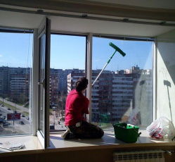 Мытье окон в однокомнатной квартире Домодедово